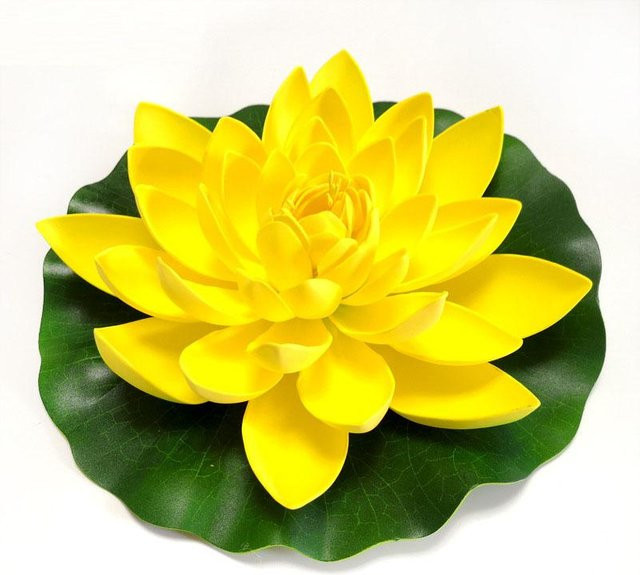 Schwimmende künstliche Lotusblume von Garden Supplies My in Multicolor für Teich und Gartendekor - Bild 1