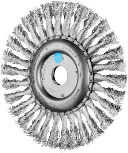 PFERD Rundbürste RBG gezopft für Winkelschleifer aus Edelstahl, Durchmesser: 178 mm, Aufnahme: 22,2 mm, Drahtstärke: 0,35 mm, 10er Pack - Bild 1