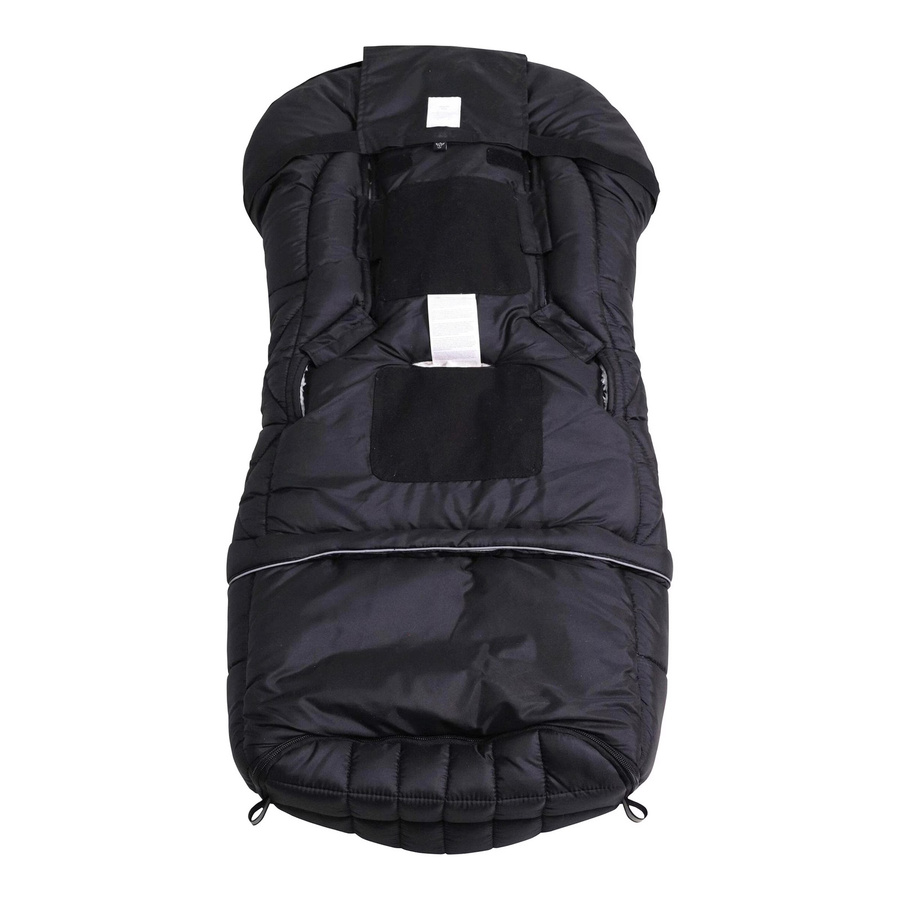 Kaiser Winterfußsack MOONY 2in1 in Schwarz mit reflektierenden Elementen und Fleece-Futter - Bild 2