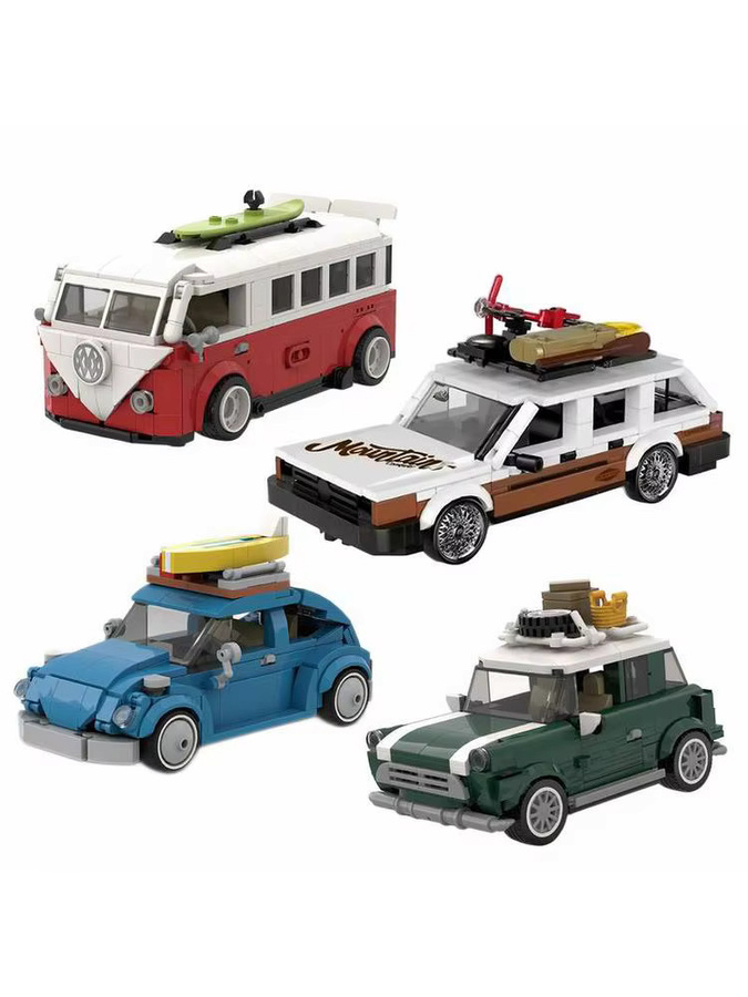 Wishiot MOC Bausteine Set Klassischer Käfer DIY Stadtauto Spielzeug für Jungen - Bild 5
