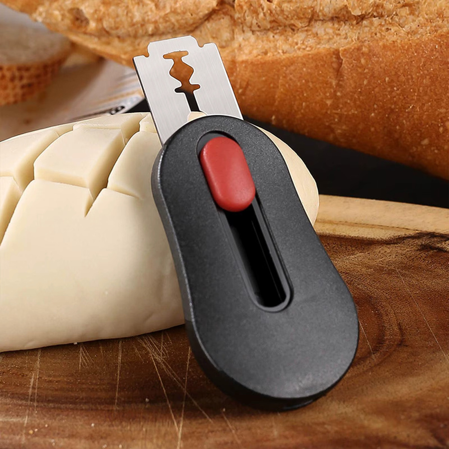 Professionelles Brot-Lame Teigschnittwerkzeug in Schwarz mit 5 Klingen für Sauerteigbrot - Bild 6