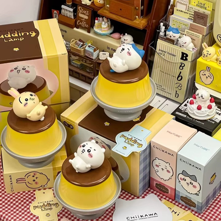 Bandai Chiikawa Pudding Lampe, Desktop Ornamente, Hachiware Usagi, Bunt / Mehrfarbig - Bild 4