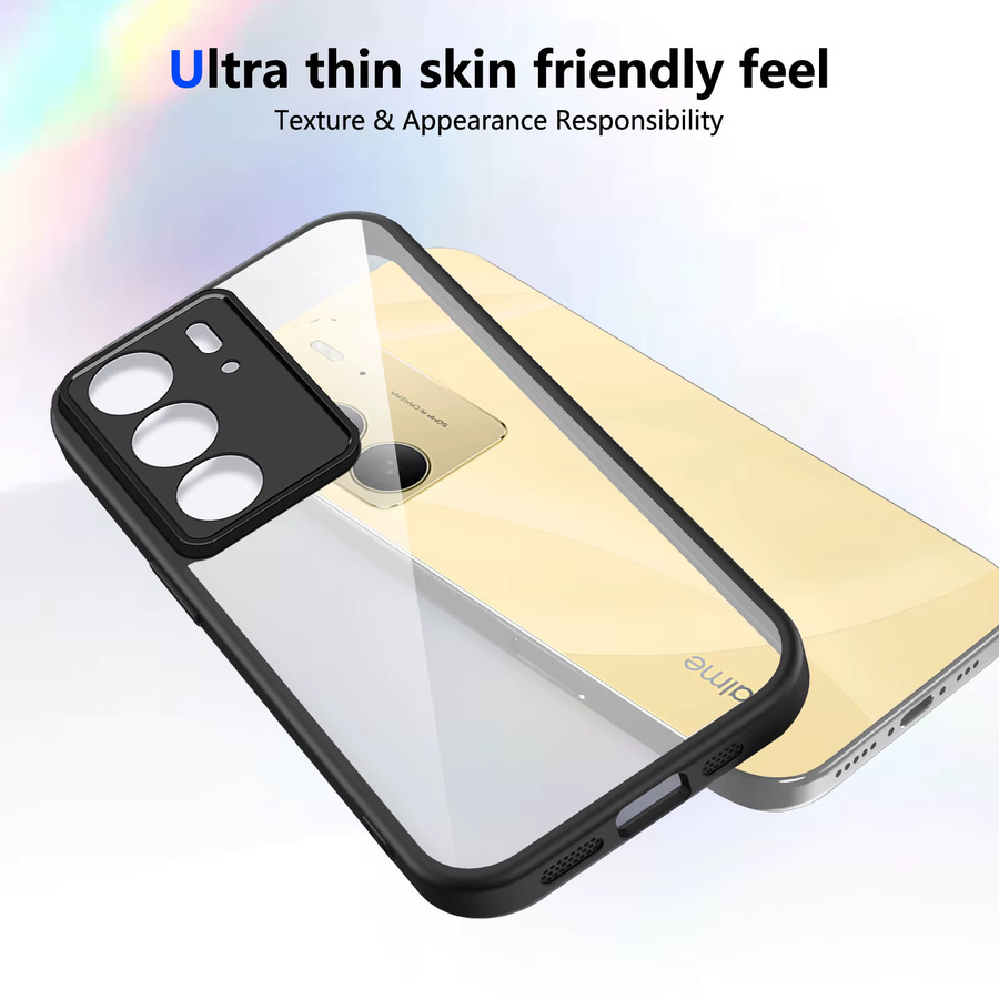 Transparente Silikon Handyhülle mit Luftpolster und matter Rückseite für Realme C75, C71, C73, C75X und Realme 14X - Bild 2