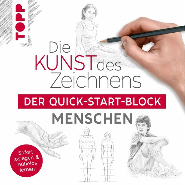 TOPP Die Kunst des Zeichnens - Der Quick-Start-Block Menschen, Frech Verlag, Multicolor, 22 x 22 cm - Bild 1