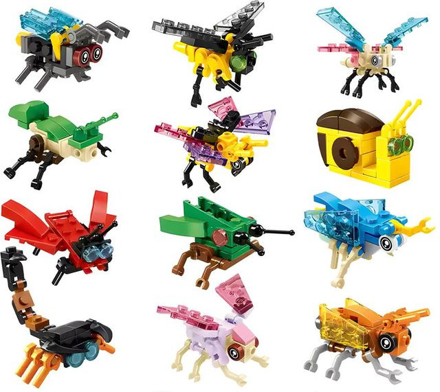 Linyi toy car Moc Marine Insekt Vogel Baustein Tier Set, ab 6 Jahren - Bild 1