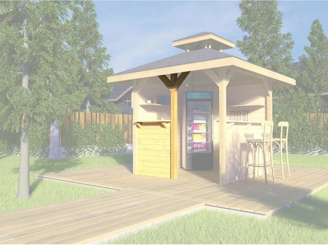 WEKA Bausatz Treseneingang Natur für Pavillon Gartenoase 651 in Beige - Bild 1