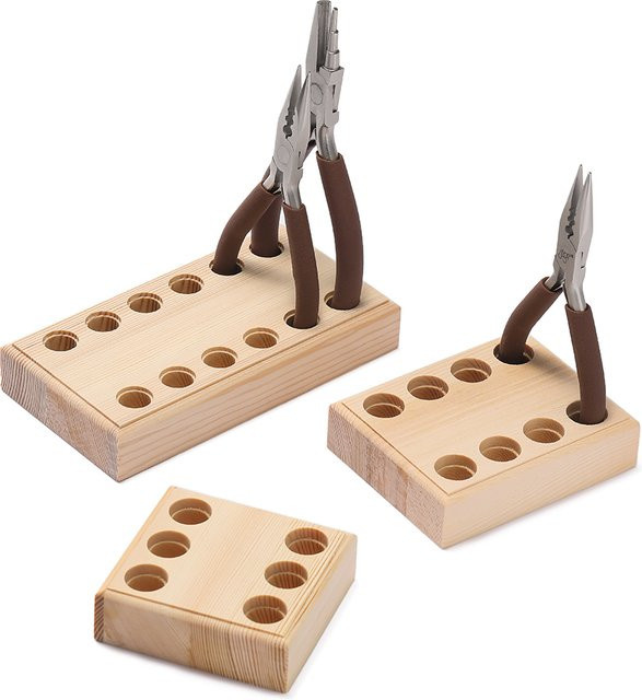 St.kunkka Zangenhalter aus Holz in Beige zur Aufbewahrung von Handwerkswerkzeug und Schmuckorganizer - Bild 1