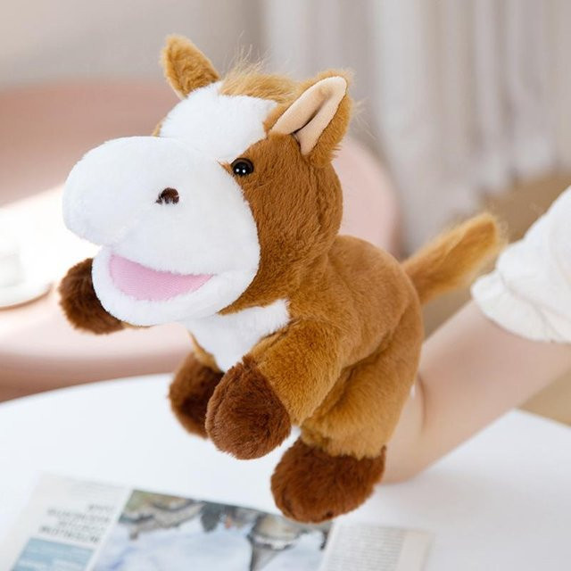 Yiran toy Bauernhof Tier Plüsch Handpuppe, 25cm, ab 14 Jahren - Bild 1