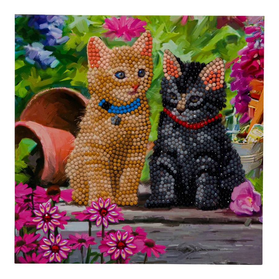 Craft Buddy Crystal Art Cat Friends, Diamond Painting Bastel-Set - Bild 2