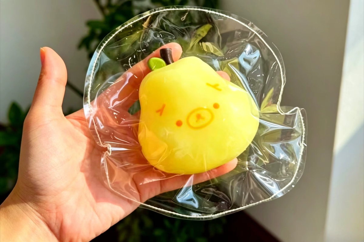 Rilakkuma Birnen-Squishy-Spielzeug, dehnbares TPR-Quetschspielzeug - Bild 2