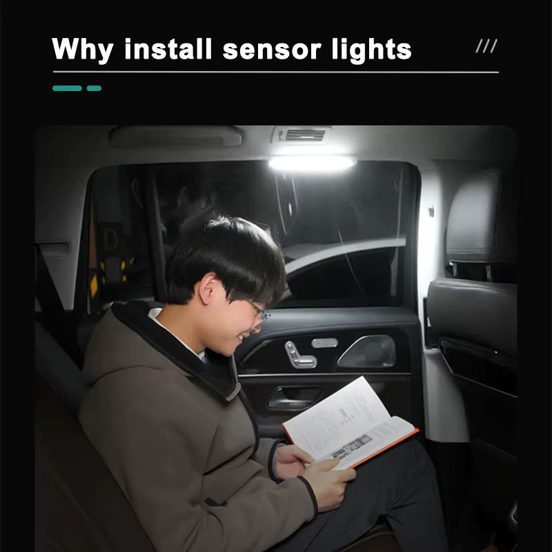 BLALION LED-Auto-Sensorlicht in Weiß, magnetische Induktionslampe mit USB-Wiederaufladung und Bewegungssensor - Bild 5