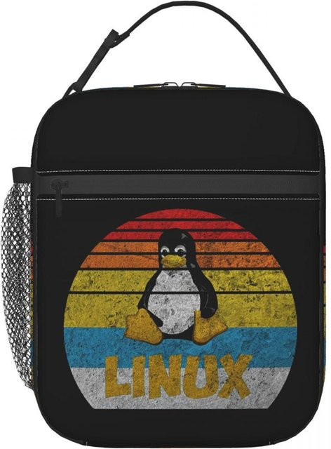 Fancy Style Studio Thermische Lunchtasche für Damen und Kinder, auslaufsicher, Schwarz - Bild 1