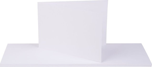 VBS Doppelkarten in Antikweiß im Querformat - Bild 1