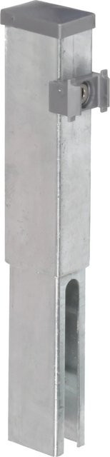 FLORAWORLD Pfostenverlängerung aus verzinktem Stahl in Silber, B/T/H: 6 x 6 x 20 cm - Bild 1
