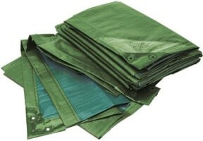 RAINEXO Abdeckplane aus PE, 150g/qm, B: 300 cm, T: 200 cm, Farbe: grün/blau - Bild 1