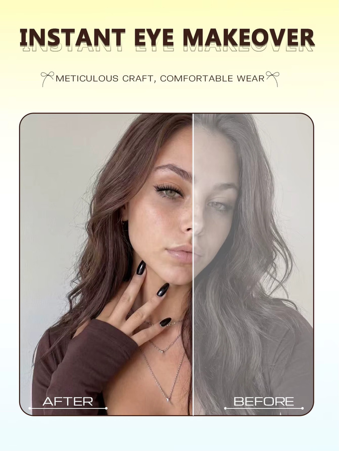 VELTRINAY Wispy Lashes, künstliche Wimpern, 10 Paar, Unisex - Bild 4