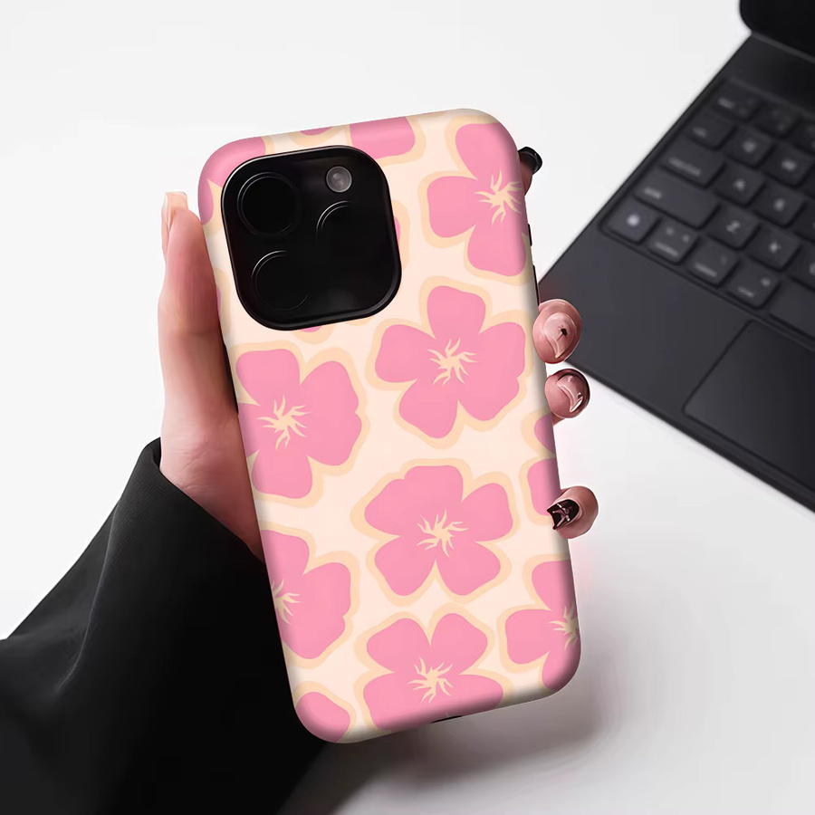 Blush Blooms Robuste Handyhülle für iPhone 17 16 15 14 13 Pro Max Plus mit Magnetfunktion in Pink - Bild 6