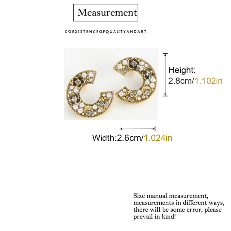 STALAIT Blumenohrringe, Perlen, Strass, Damen - Bild 5