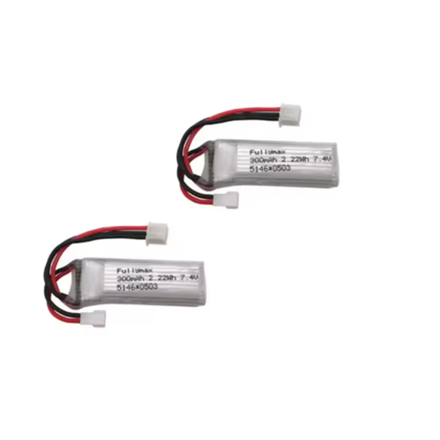 WLToys Ersatzakku mit Ladekabel für RC Flugzeuge F959 XK DHC-2 A600 A700 A800 A430, 7,4V 300mAh 25C - Bild 2
