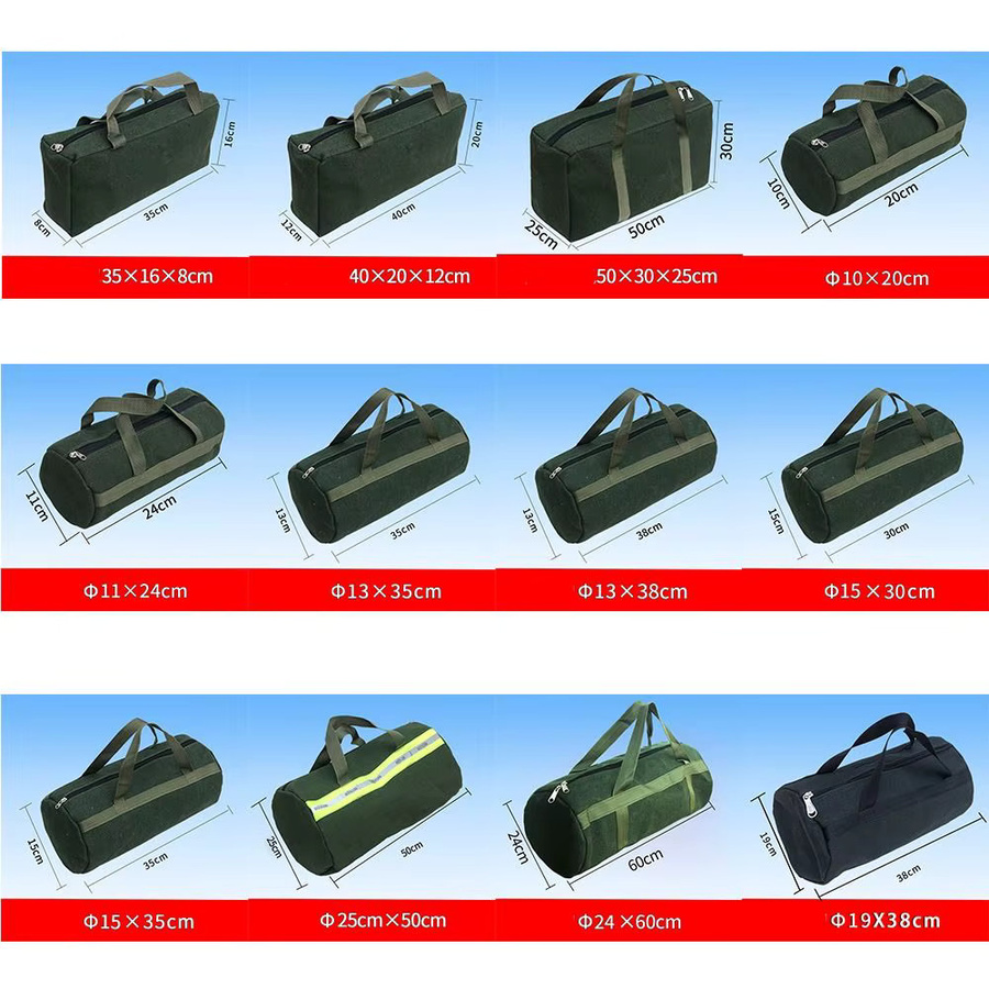 Robuste Canvas Werkzeugtasche in Grün für Hardware und Autoreparatur-Toolkits - Bild 6