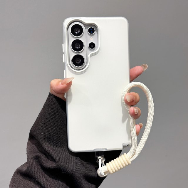 Samsung Handyhülle mit Handgelenkband im Candy-Look für Galaxy S24 Ultra S23 FE S22 A15 Plus und weitere Modelle, Matt, Mehrfarbig - Bild 1