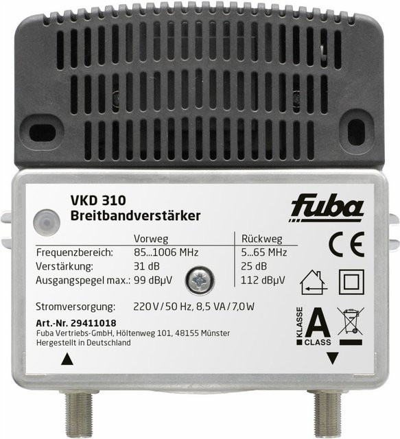 Fuba Breitbandverstärker VKD 310 in Silber - Bild 2