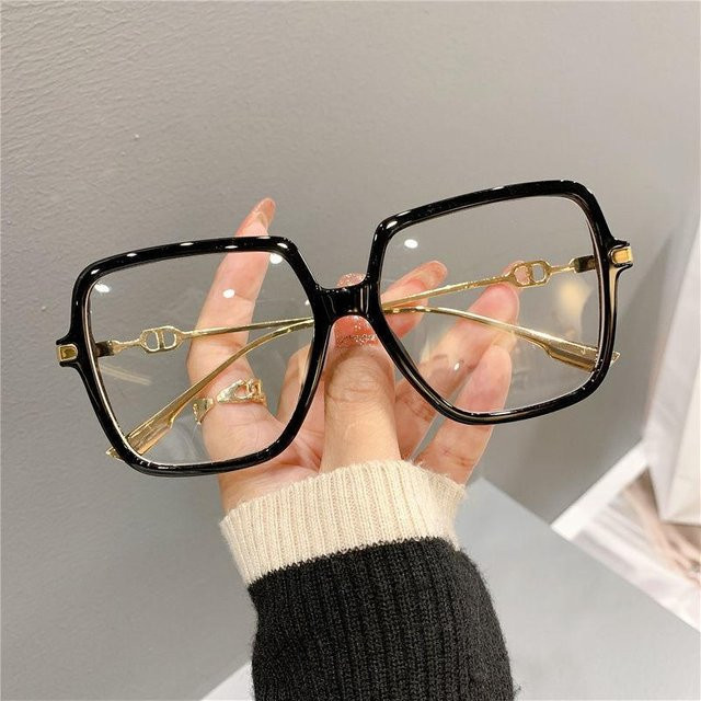 Dote Korrektionsbrille, quadratisch, Vollrand, Kunststoff, schwarz, Unisex - Bild 1