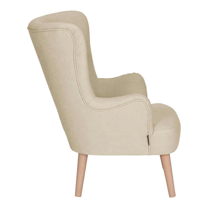 Max Winzer Kindersessel Star in Beige mit Armlehnen und Buchenholz im skandinavischen Design, B/T/H: 59 x 32 x 65 cm - Bild 2