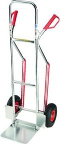 Klappbare Alu-Transportkarre Silber mit 150kg Tragkraft, B/T/H: 30,5 x 29,3 x 30,5 cm - Bild 1