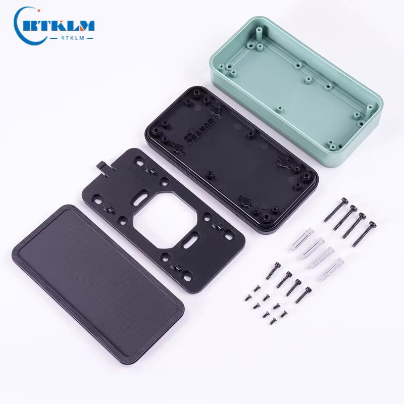 Rtklm Elektrische Box aus ABS-Kunststoff mit IP54 Schutz, DIY-Desktop-Anschlussdose und Instrumentenkoffer, B/T/H: 150 x 75 x 25 mm - Bild 2