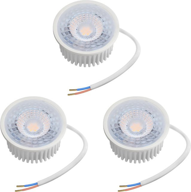 Oktaplex LED Modul Nizza 3er Set, dimmbar, GU10, Neutralweiß 4000K, 4,9W, 370lm, 230V, weiß - Bild 1