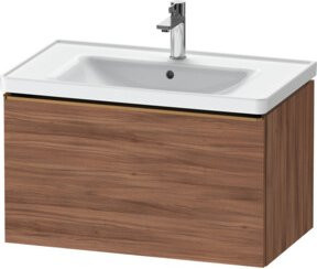 Duravit Waschtischunterschrank D-Neo wandhängend in Braun, B: 78,4 cm, T: 45,2 cm, H: 44,0 cm - Bild 1