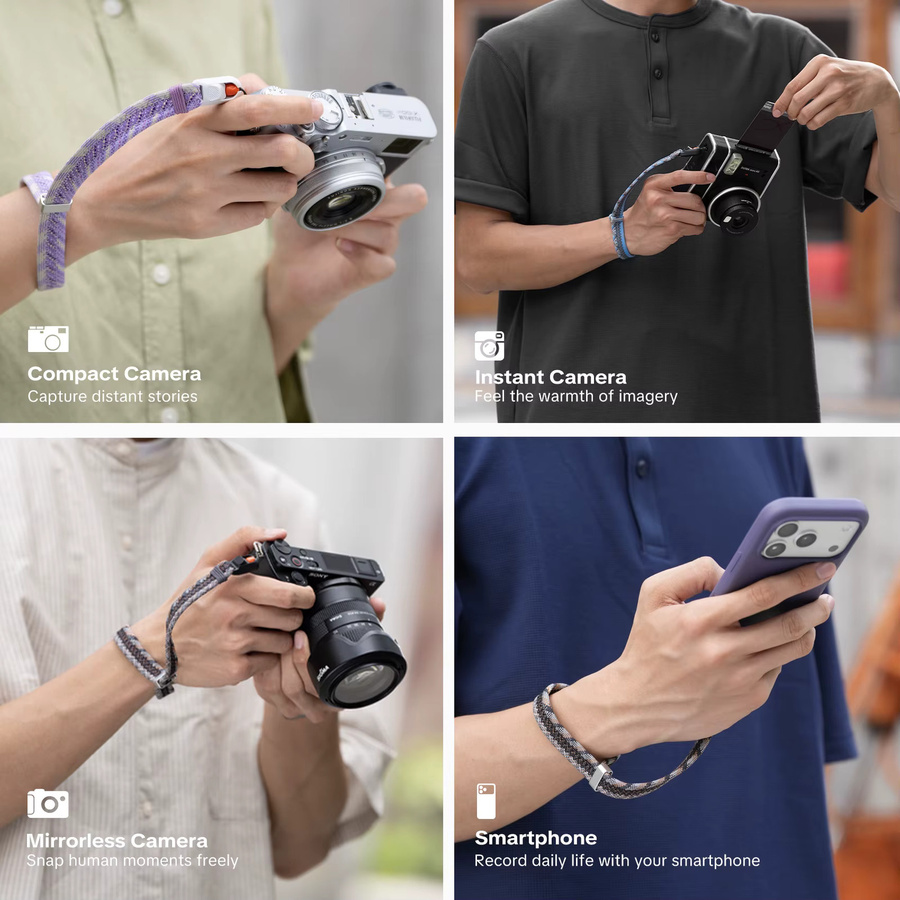 PGYTECH Kamera-Handschlaufe mit Schnellverschluss in Blau für Nikon, Canon, Sony und Olympus DSLR-Kameras - Bild 4