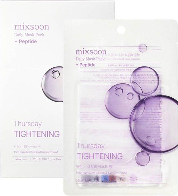 MIXSOON Thursday Serum Tuchmaske, 20 ml x 10 Stück, Unisex - Bild 1