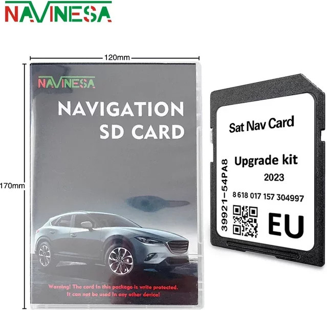 NAVINESA Fahrzeugnavigation SD Karte 16 GB für Suzuki SX4 S-CROSS After Facelift 2016–2021 mit Niederlande und Kroatien - Bild 1