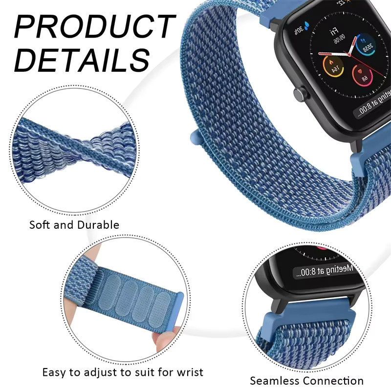 Uhrenarmband Textil/NATO, Bunt, Unisex, 20mm 22mm - Bild 1