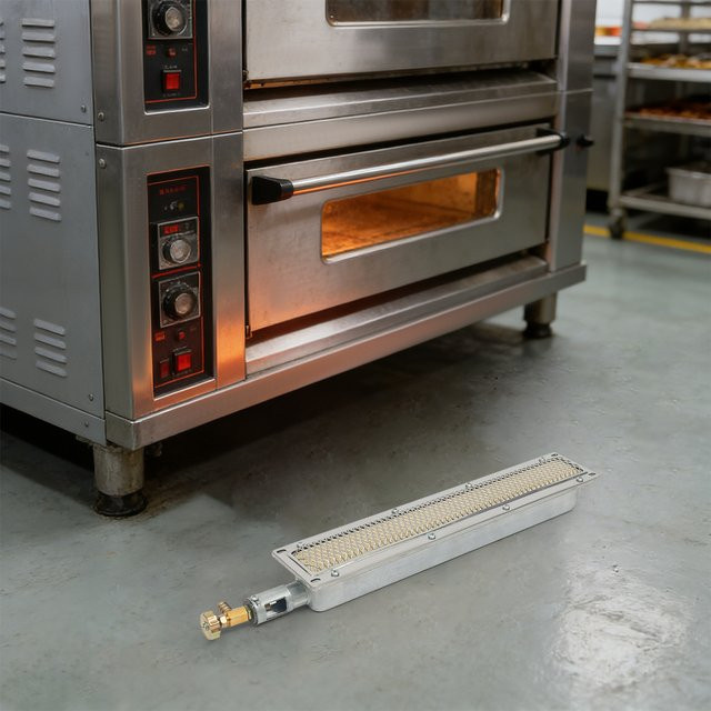 Infrarot-Keramikbrenner für BBQ und Öfen, Brennerplatte in Grau und Silber - Bild 1
