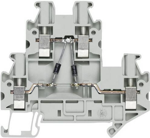 Siemens Doppelstock-Diodenklemme Schrauben Beige 50 Stück - Bild 1