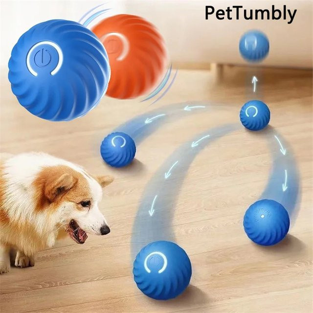 PetTumbly Intelligenter Hundespielzeugball, Elektronisches Interaktives Haustierspielzeug, USB, Automatisch Hüpfender Ball - Bild 1