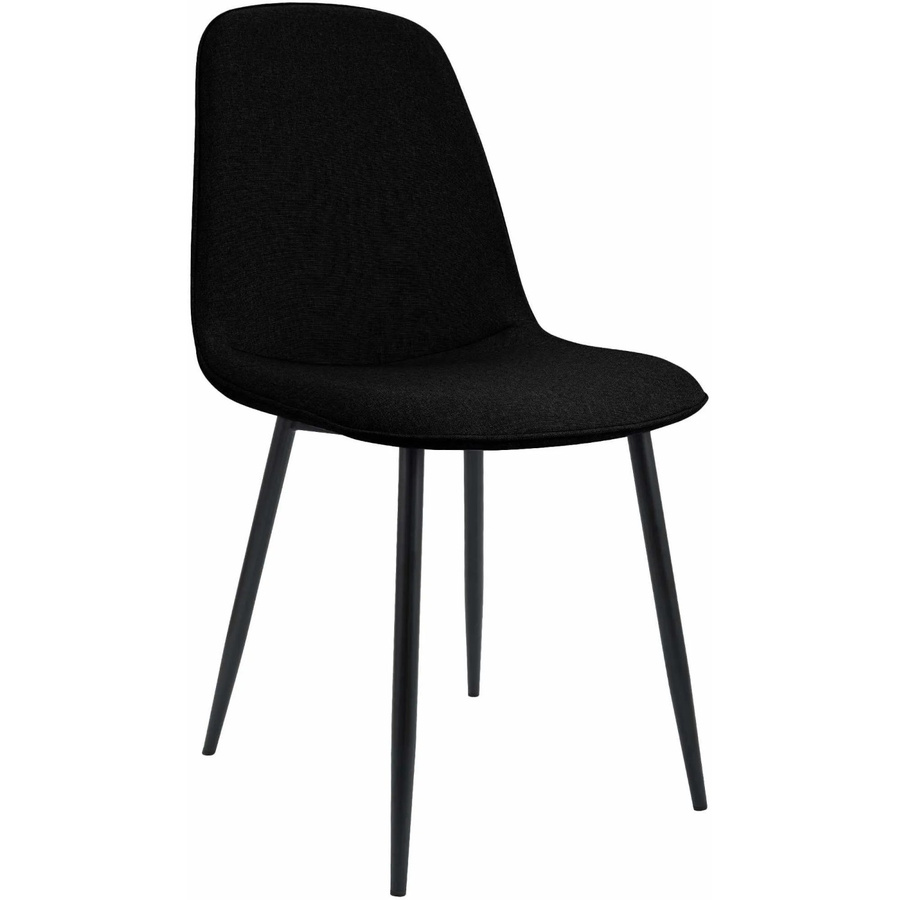 DELUKE Esszimmerstuhl RAZON in Schwarz mit Stoffbezug und Metallgestell, B/T/H: 45 x 54 x 88 cm - Bild 2