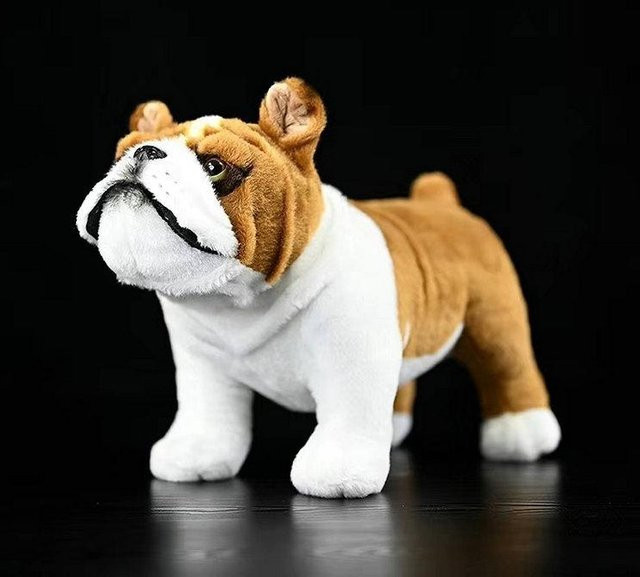 Bulldog Bullterrier Plüschtier, Braun - Bild 1