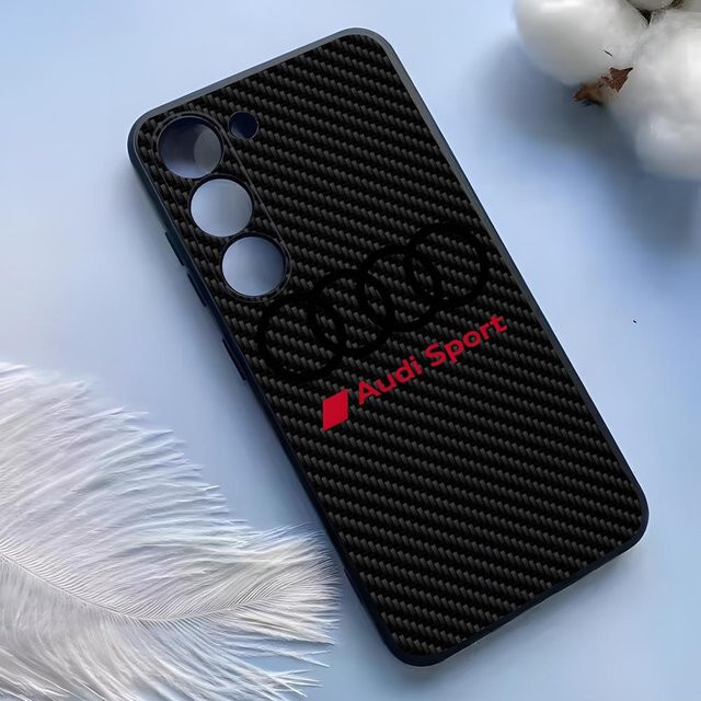 A-Audies RS Sport Silikon Handyhülle für Samsung Galaxy S25 Ultra, S24, S23, S22, S21, S20 Plus, A54, A53, A34, A25 in Schwarz - Bild 1