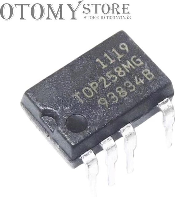 5er Set TOP258MG Hochleistungs-Power-Management-Chip im DIP9-Gehäuse, Schwarz - Bild 1