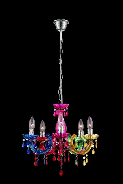 Globo Kronleuchter Cuimbra II Multicolor aus Acryl mit E14 Fassung - Bild 1
