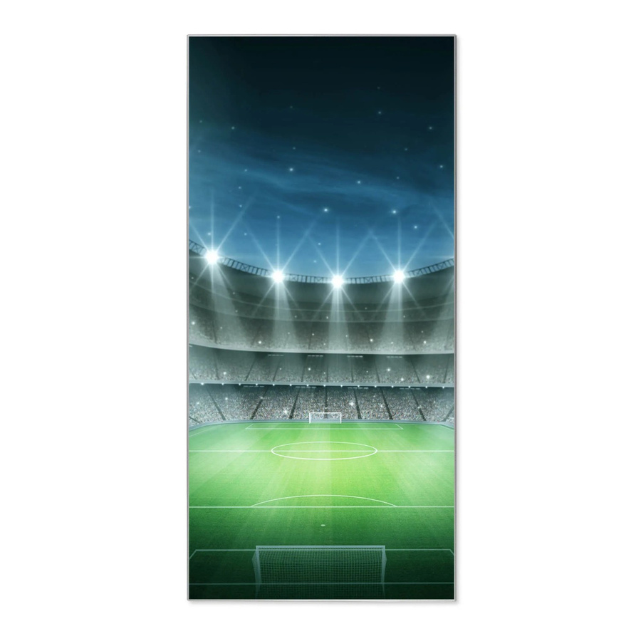 Banjado Magnettafel aus Metall mit Motiv Arena in Silber, B/H: 37 x 78 cm - Bild 1