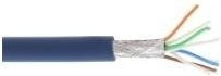 InLine Patchkabel Cat.6A S/FTP PiMf Ethernet LAN 500MHz blau 100m - Bild 1