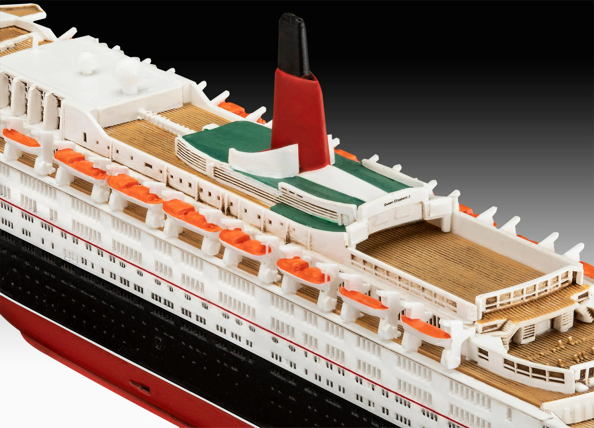 Revell Queen Elizabeth II Schiffsmodell Bausatz, 1:1200 - Bild 5