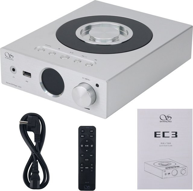 Shanling EC3 HiFi CD-Player mit Bluetooth, USB-Anschluss und DAC ES9219C Kopfhörerverstärker in Schwarz oder Silber - Bild 1