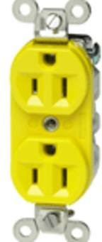 Molex NEMA Einbaubuchse in Gelb - Bild 1