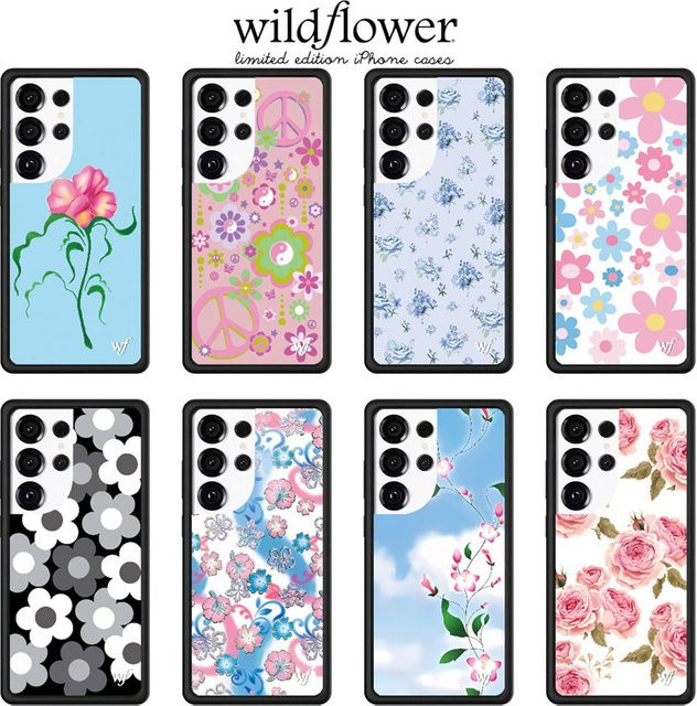 Danielle Guizio Wildflower Sugar Plum Floral Handyhülle für Samsung Galaxy S26 S25 S24 S23 Ultra stoßfest, Multicolour - Bild 1